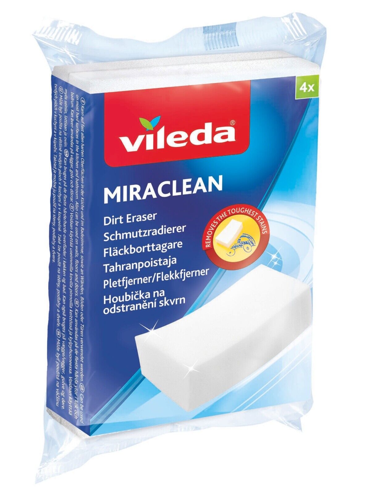 Vileda® Miraclean 4er Pack Schmutzradierer Karton VE 9 Packungen