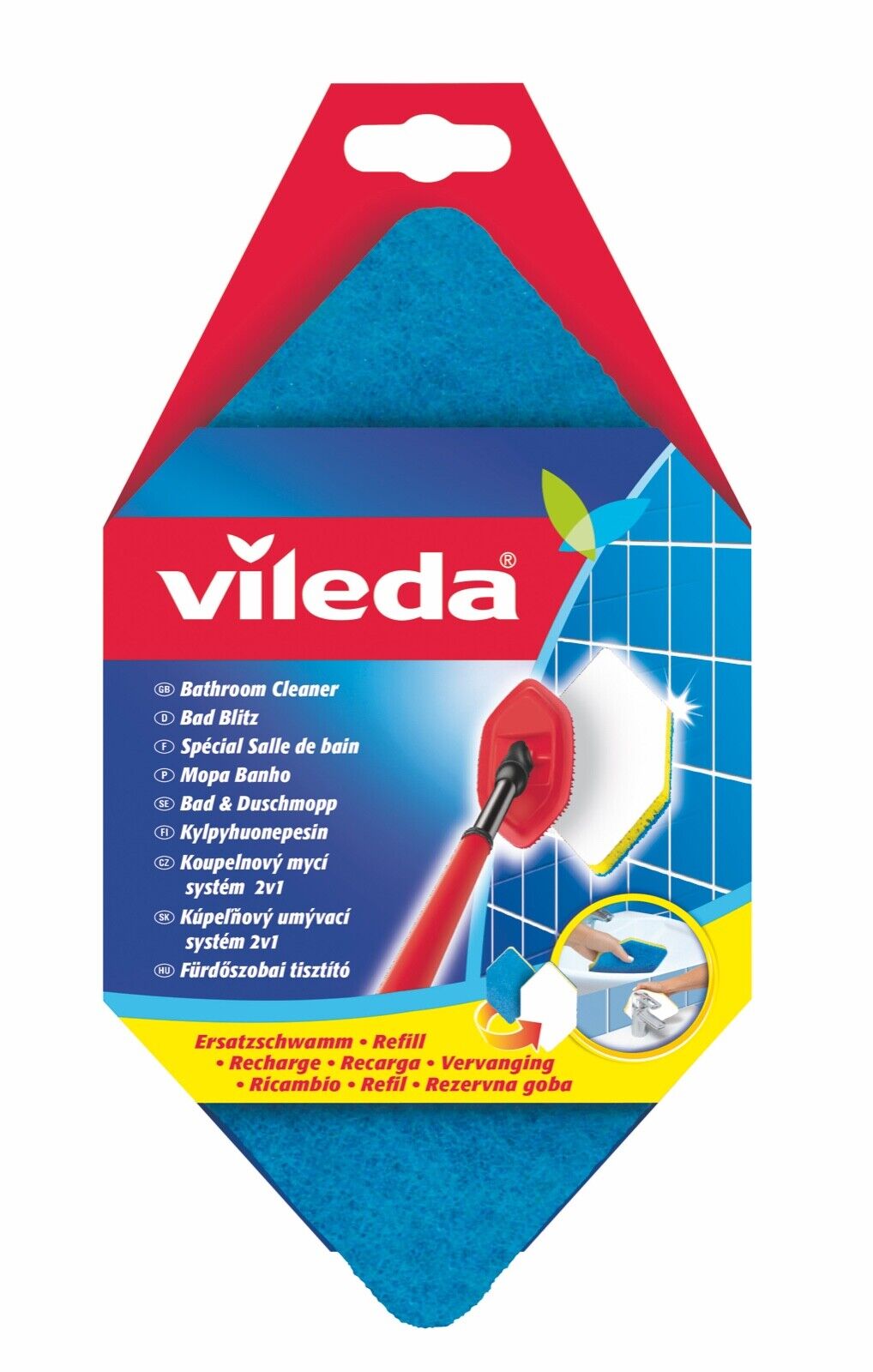 Vileda® Bad Blitz Ersatzschwamm Karton-VE mit 4 Stück
