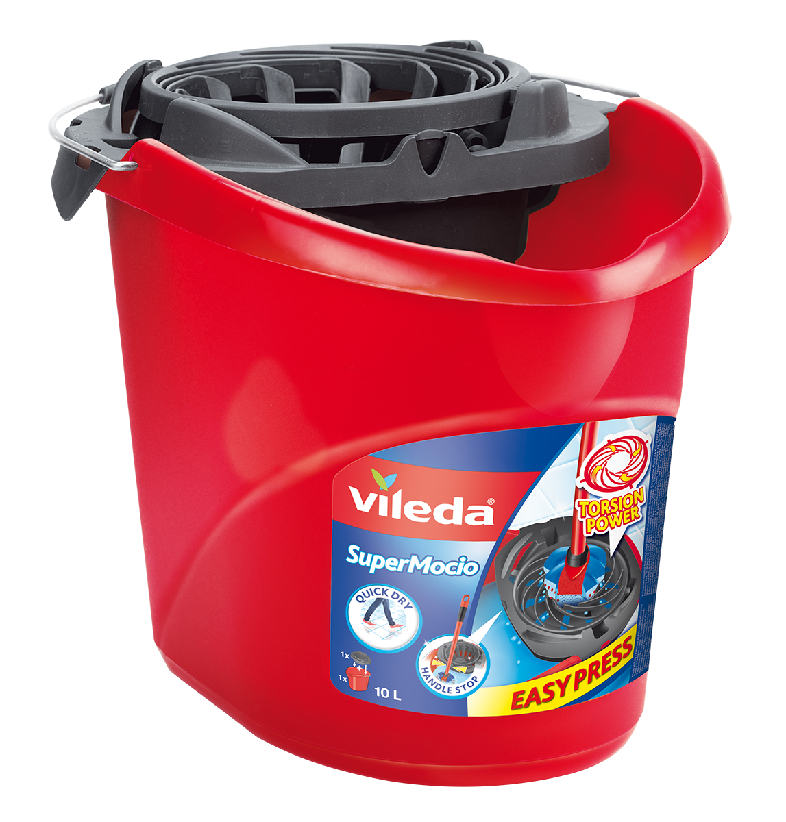 Vileda® Wischeimer Supermocio Torsion Power - 10 Liter