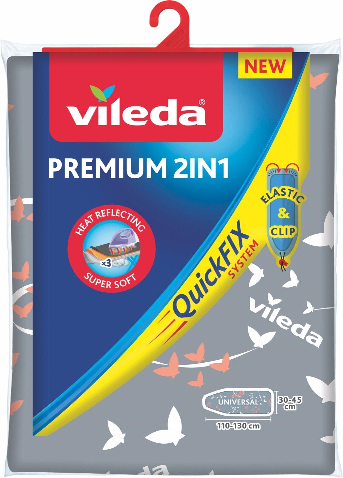 Vileda® Bügeltisch-Bezug Premium 2in1 QuickFIX System Bügelbrett