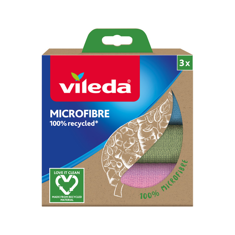 Vileda® Mikrofasertuch recycelt 3er Pack