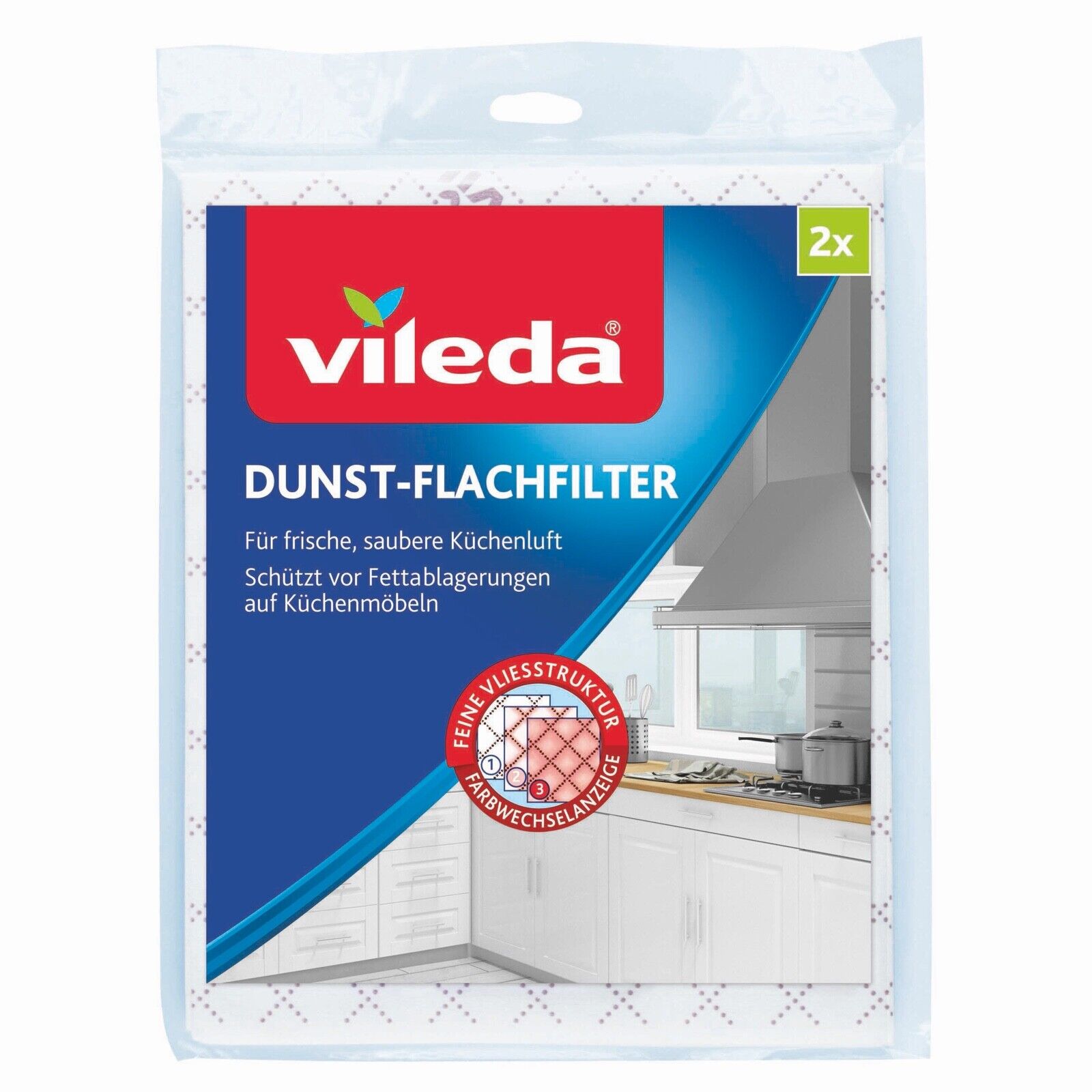 Vileda® Dunst-Flachfilter Universalformat, 2er Pack