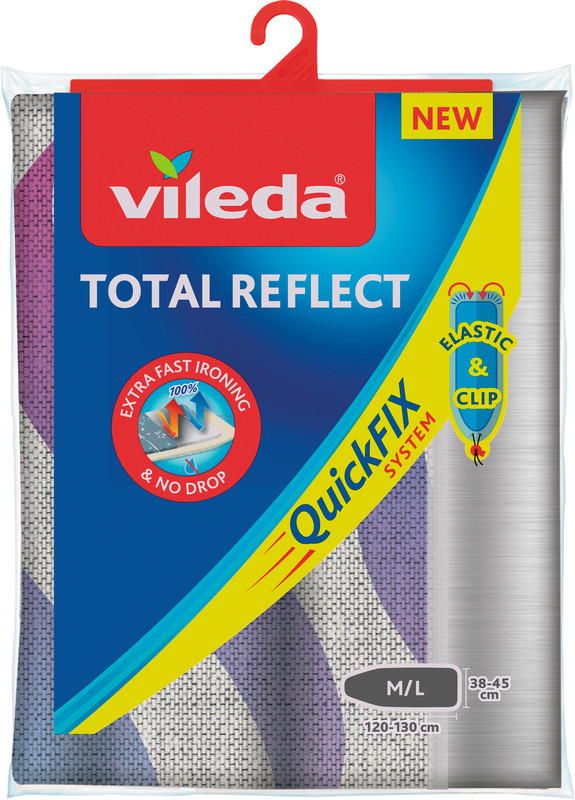 Vileda® Bügeltisch-Bezug Total Reflect M/L QuickFIX System Bügelbrett