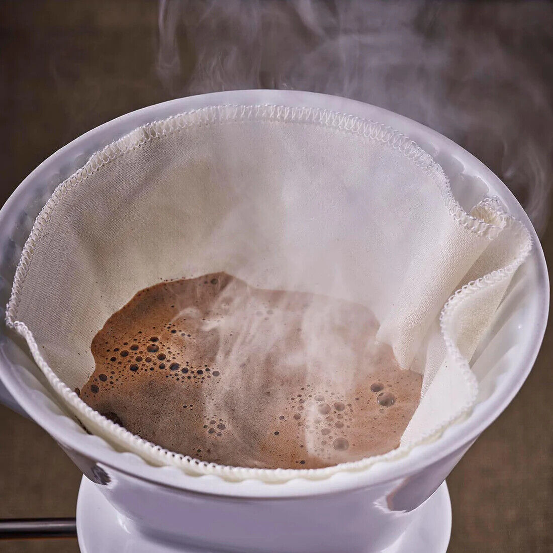 Io Nova® Kaffeefilter 4er Pack Kaffee-Filter wiederverwendbar Baumwolle